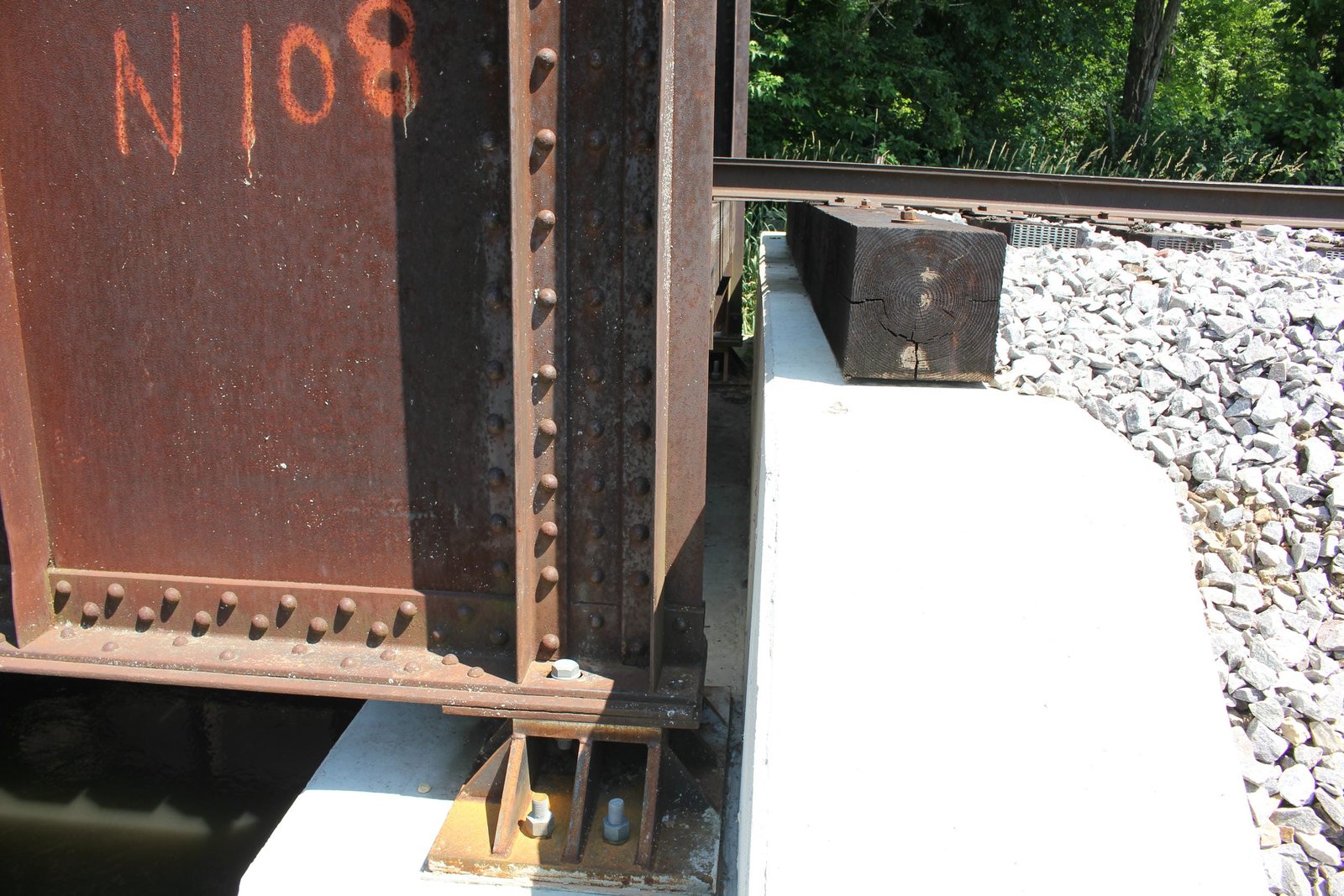East abutment